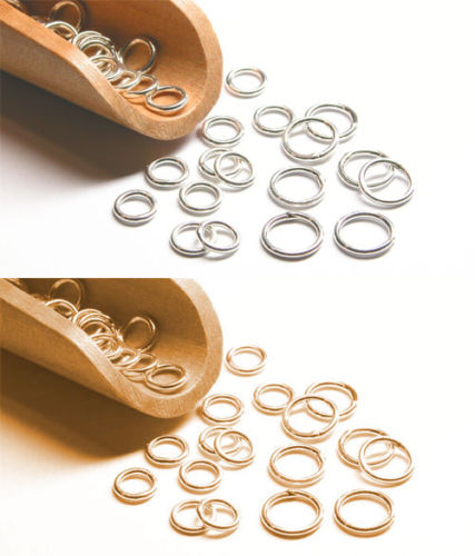 Binderinge 925- Silber (Silber und hartvergoldet)